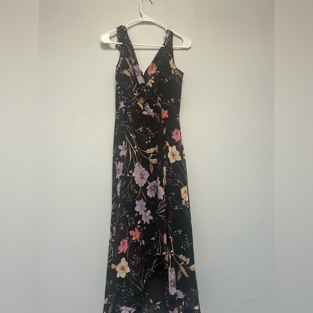 Calvin Klein Black Floral Maxi Dress